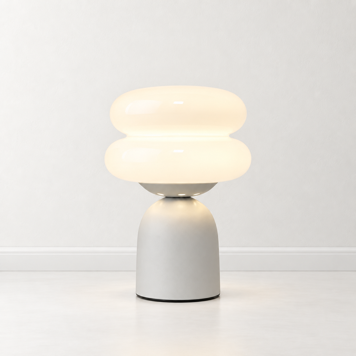 Luminária de Mesa Nuvem em Vidro branca - Equora Design