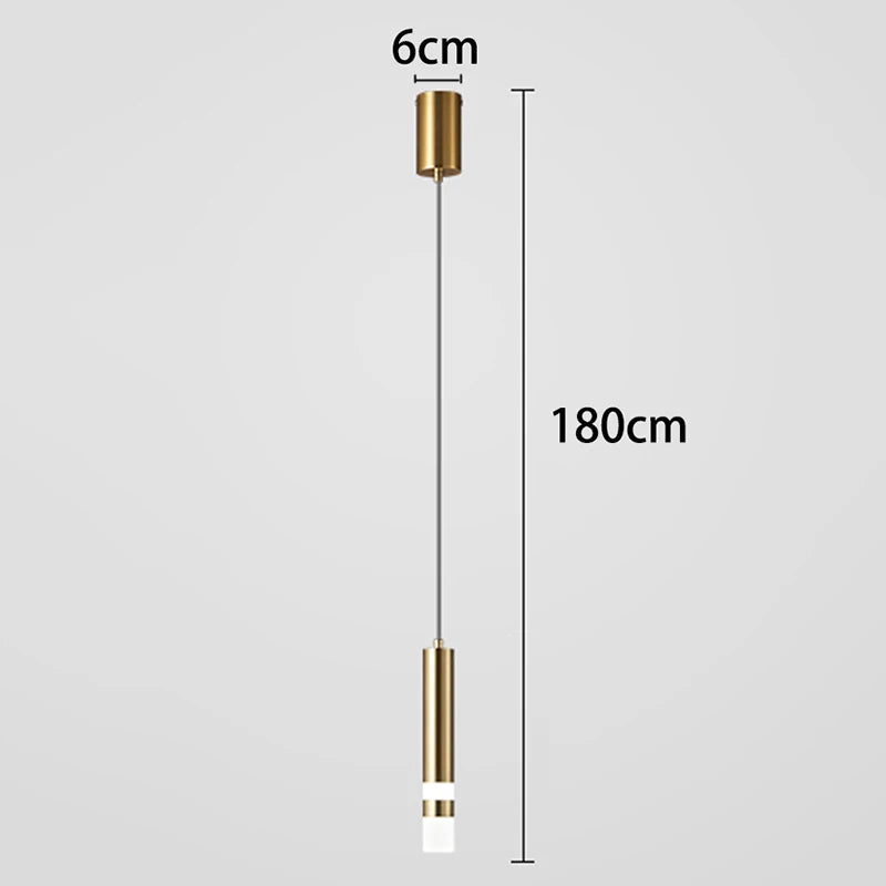 Luminária de Teto Pendente Minimalista para Cabeceira