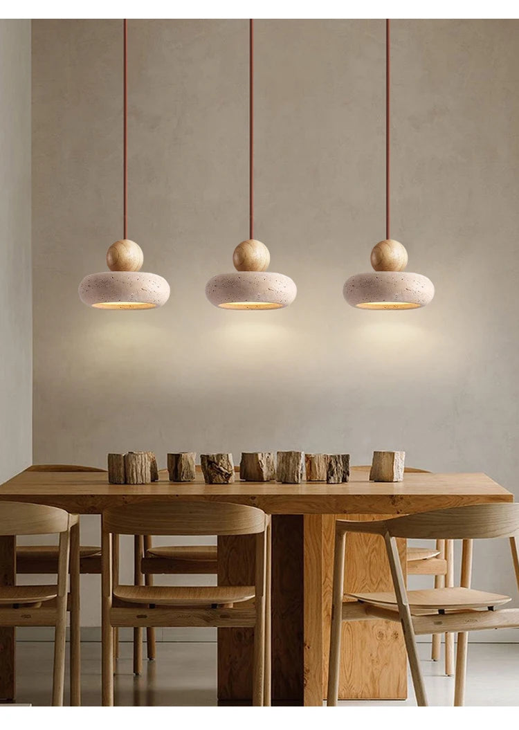 Vintage Pendant Light with Natural Yellow Agate Stone, Perfect for Bedroom or Restaurant